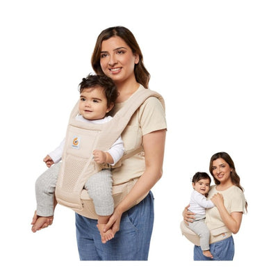 Ergobaby Alta Hip Seat Baby Carrier for Babies & Toddlers, Natural Beige Image 1