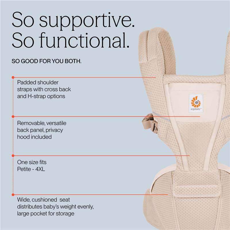 ergobaby camel carrier Ergobaby Alta Hip Seat Baby Carrier for Babies & Toddlers, Camel Brown