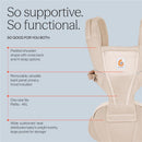 Ergobaby Alta Hip Seat Baby Carrier for Babies and Toddlers, Pearl Grey Image 3