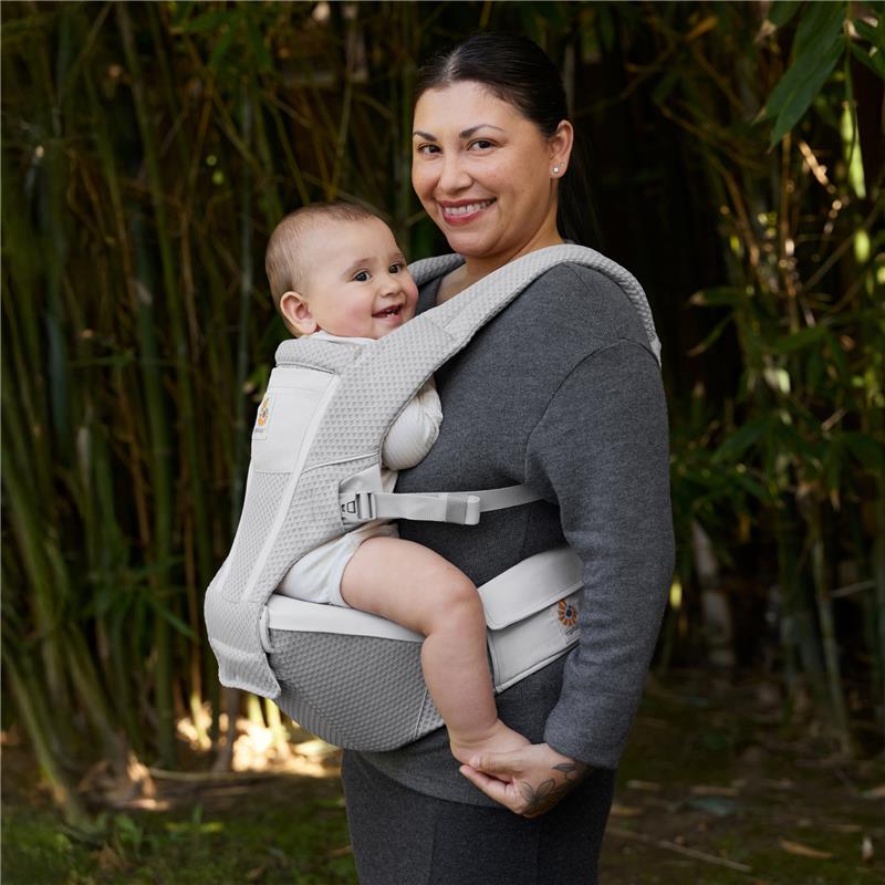 Ergobaby Alta Hip Seat Baby Carrier for Babies and Toddlers, Pearl Grey Image 7
