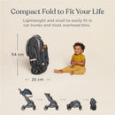 Ergobaby Metro+ Deluxe Compact Stroller, Empire State Green Image 6