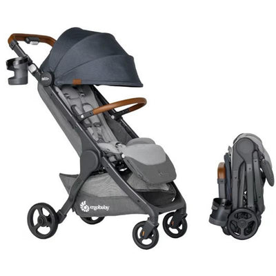 Ergobaby Metro+ Deluxe Compact Baby Stroller, London Grey