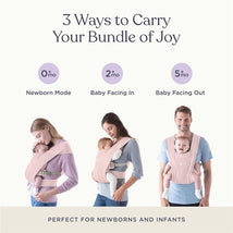 Ergobaby Embrace Newborn Baby Carrier, Blush Pink Image 2