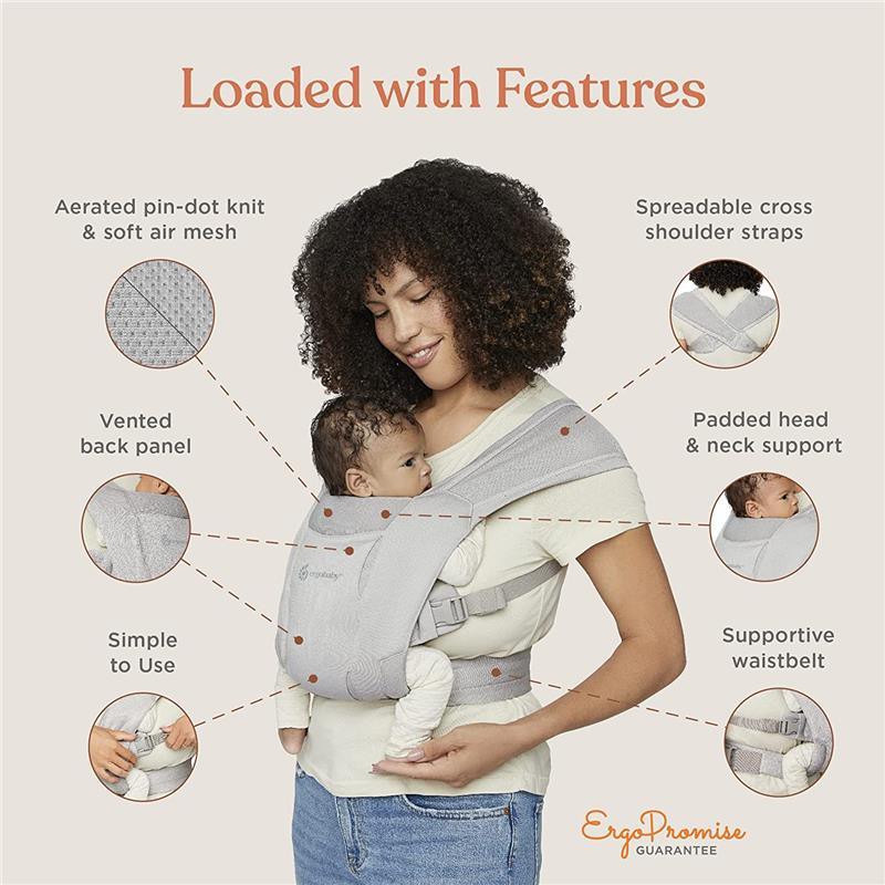 Ergobaby - Embrace Baby Carrier, Cream Image 5