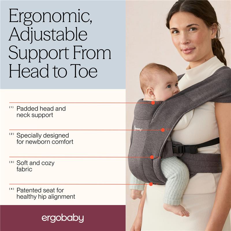 ergobaby embrace carrier - heather grey Ergobaby Embrace Carrier