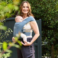 Ergobaby Embrace Newborn Baby Carrier, Oxford Blue Image 11