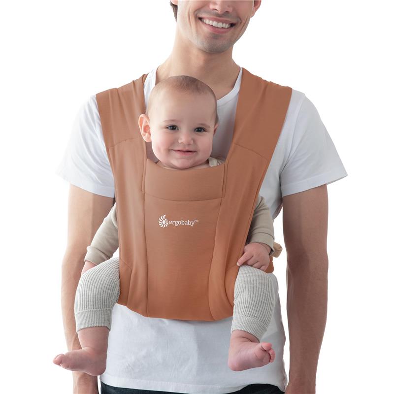 Ergobaby - Embrace Cozy Newborn Baby Wrap Carrier, Canyon Clay Image 6