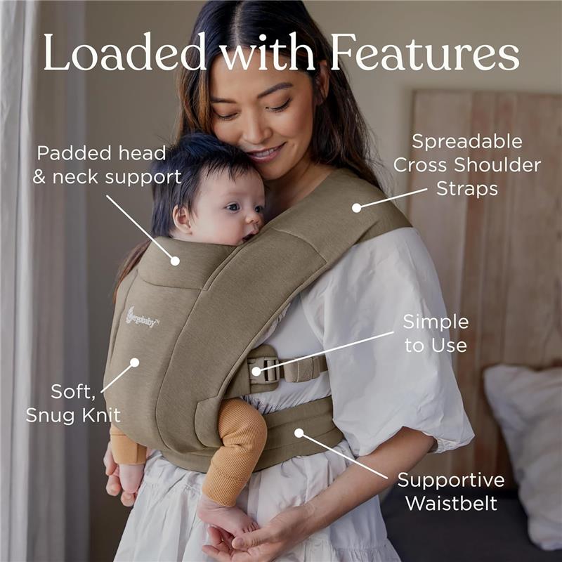 Ergobaby Embrace Newborn Baby Carrier, Canyon Clay Image 7