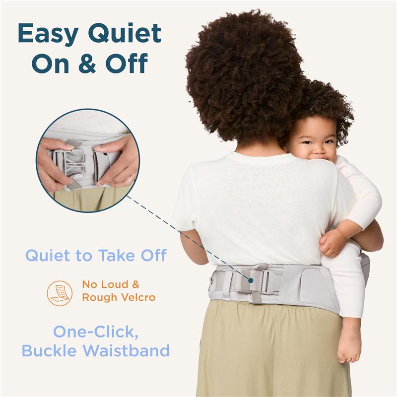 ergobaby carrier velcro waist Ergobaby Lift Hip Seat Baby Carrier, Pearl Grey