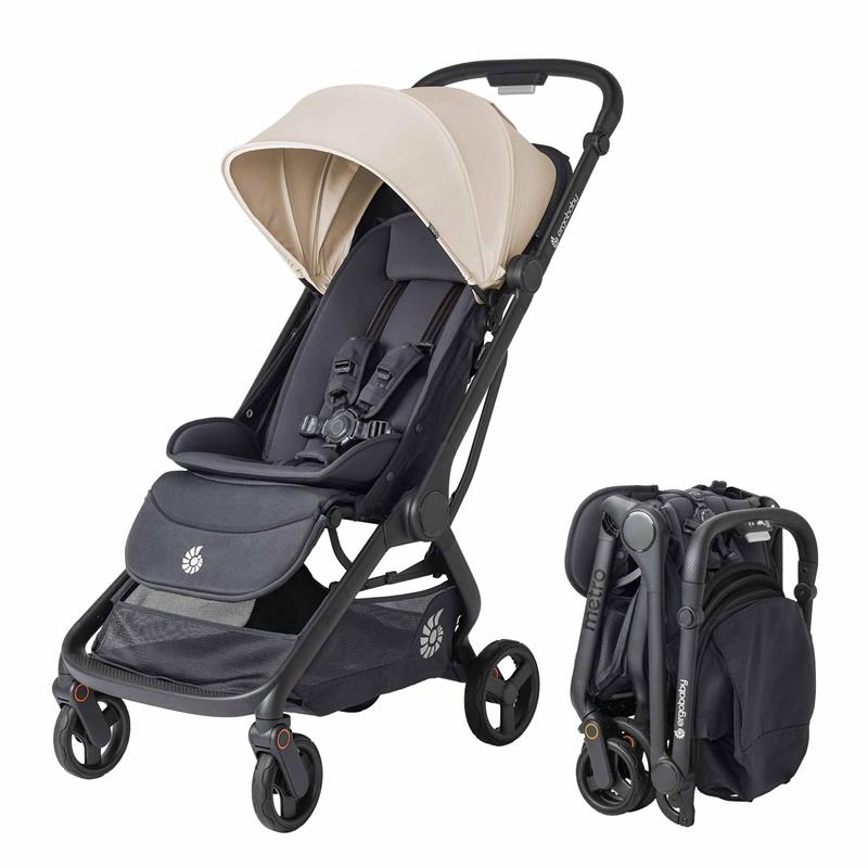 Ergobaby - Metro 3 All in One Compact Baby Stroller, Lightweight Travel Stroller, Natural Beige Image 1