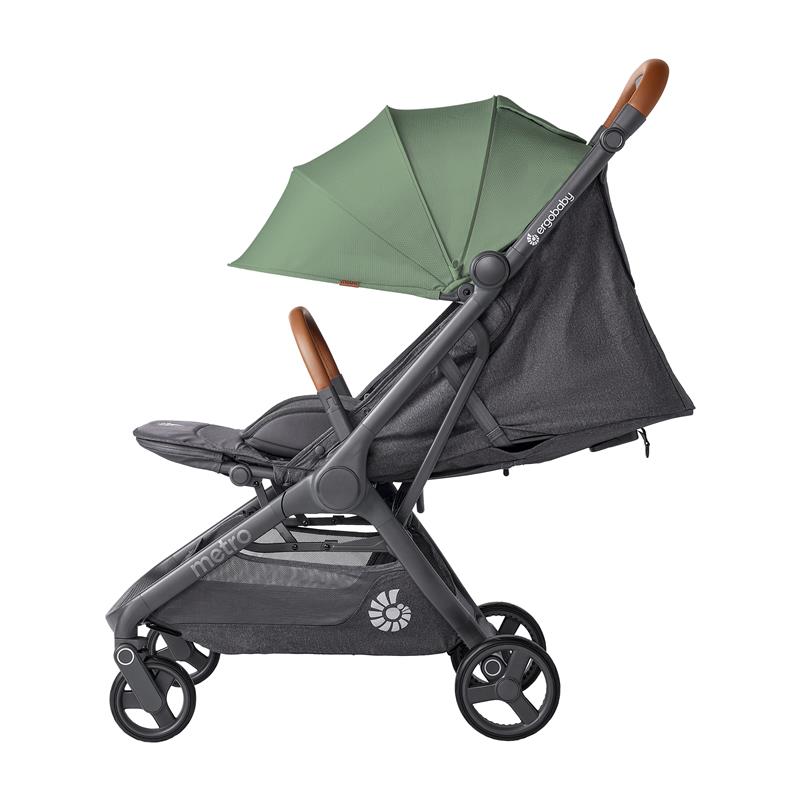 Ergobaby Metro 3 Deluxe Baby Stroller, Willow Green Image 3