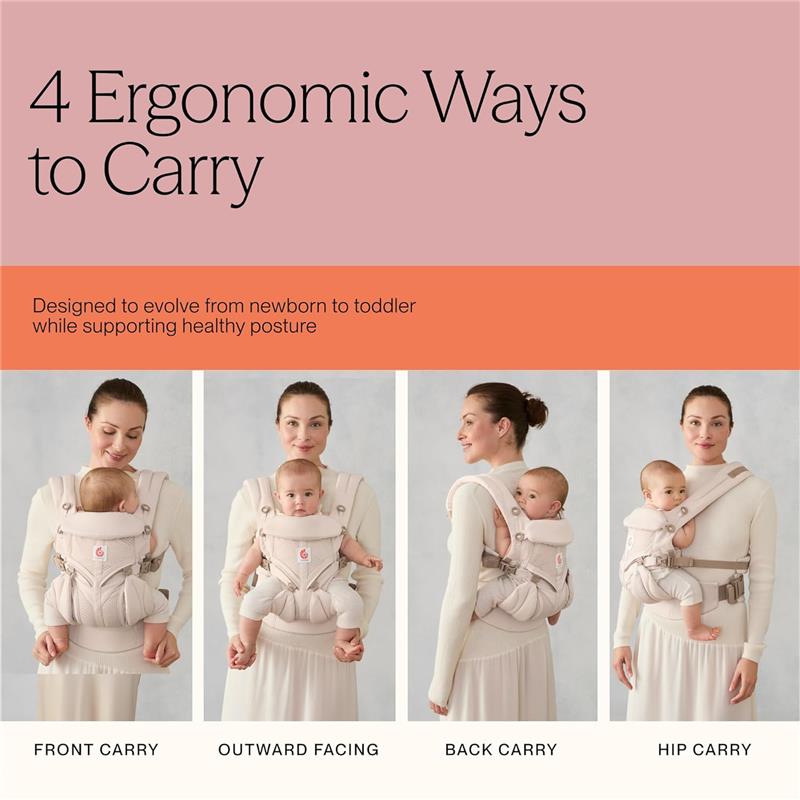 Ergobaby Omni Classic Baby Carrier, Pearl Grey Image 6