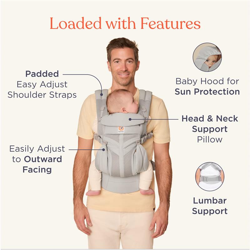 Ergobaby Omni Classic Baby Carrier for Newborn to Toddlers Image 4