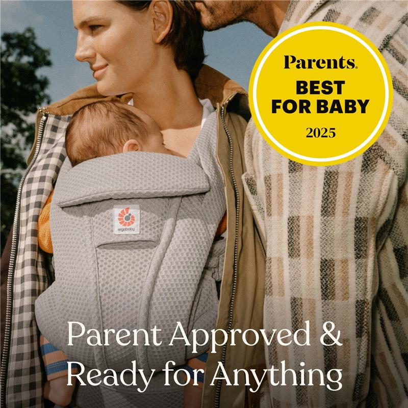 Ergobaby - Omni Deluxe All Carry Positions Breathable Cotton Baby Carrier with Enhanced Lumbar Support, Camel Image 2