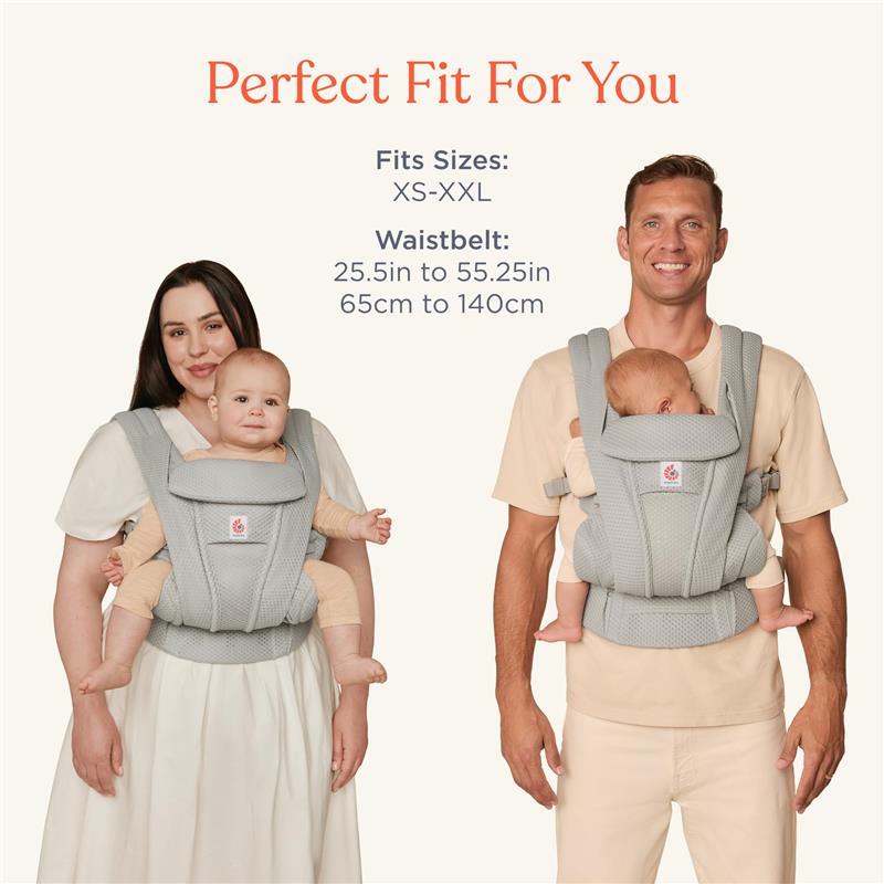 Ergobaby - Omni Deluxe All Carry Positions Breathable Cotton Baby Carrier with Enhanced Lumbar Support, Camel Image 7