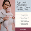 Ergobaby Omni Deluxe Baby Carrier for Newborn to Toddlers, Camel Cotton Image 7