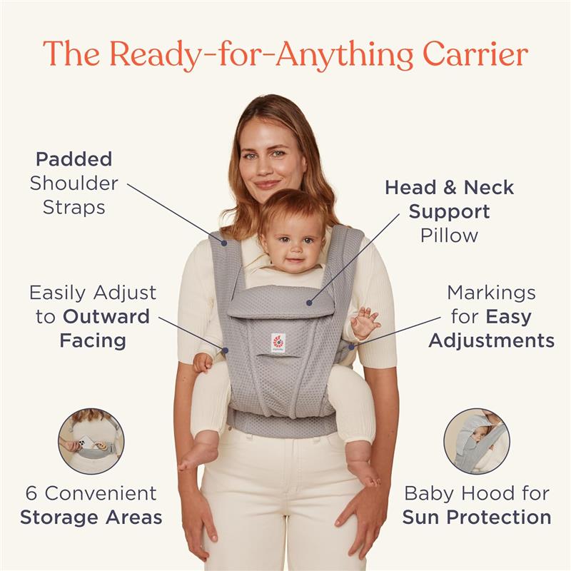 Ergobaby - Omni Deluxe Linen Carrier, Natural Linen  Image 3