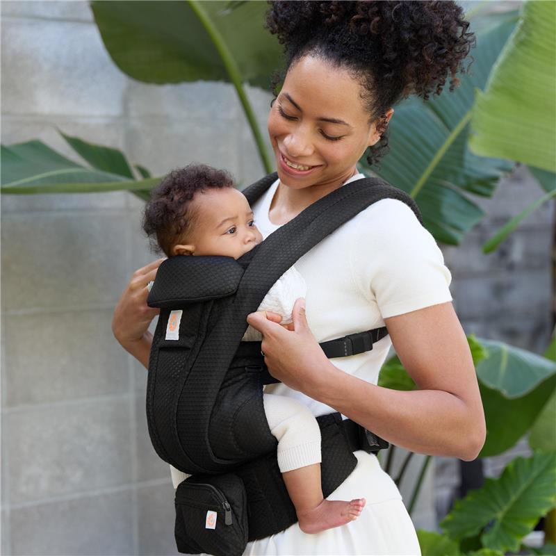Ergobaby Omni Deluxe Mesh Baby Carrier for Newborn to Toddlers, Onyx B