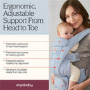 Ergobaby Omni Deluxe Mesh Baby Carrier for Newborn to Toddlers, Serene Blue Image 4