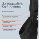 Ergobaby Upsie Sling Baby Carrier for Babies and Toddlers, Onyx Black Image 5