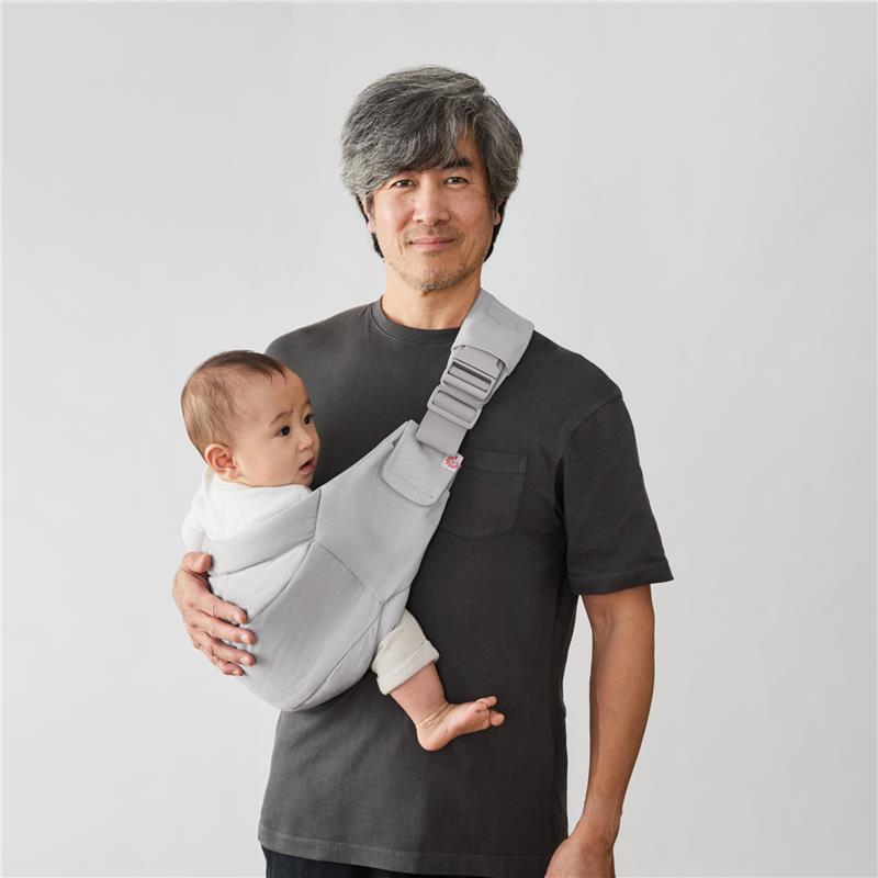 Ergobaby Upsie Sling Baby Carrier for Babies and Toddlers, Pearl Grey Image 3