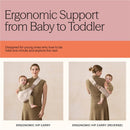 Ergobaby Upsie Sling Baby Carrier for Babies and Toddlers, Pearl Grey Image 6