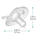 Evenflo Feeding 2Pk Balance+ Cylindrical Clear Pacifier 0/6M Image 4