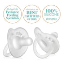 Evenflo Feeding 2Pk Balance+ Cylindrical Clear Pacifier 0/6M Image 6