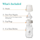 Evenflo Feeding 3Pk Balance + Glass Wide Bottles, 6 Oz Image 3