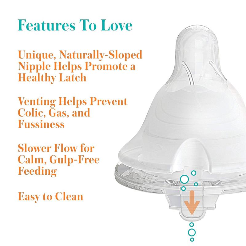 Evenflo Feeding 3Pk Balance + Glass Wide Bottles, 6 Oz Image 4