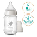 Evenflo Feeding 3Pk Balance + Glass Wide Bottles, 6 Oz Image 5