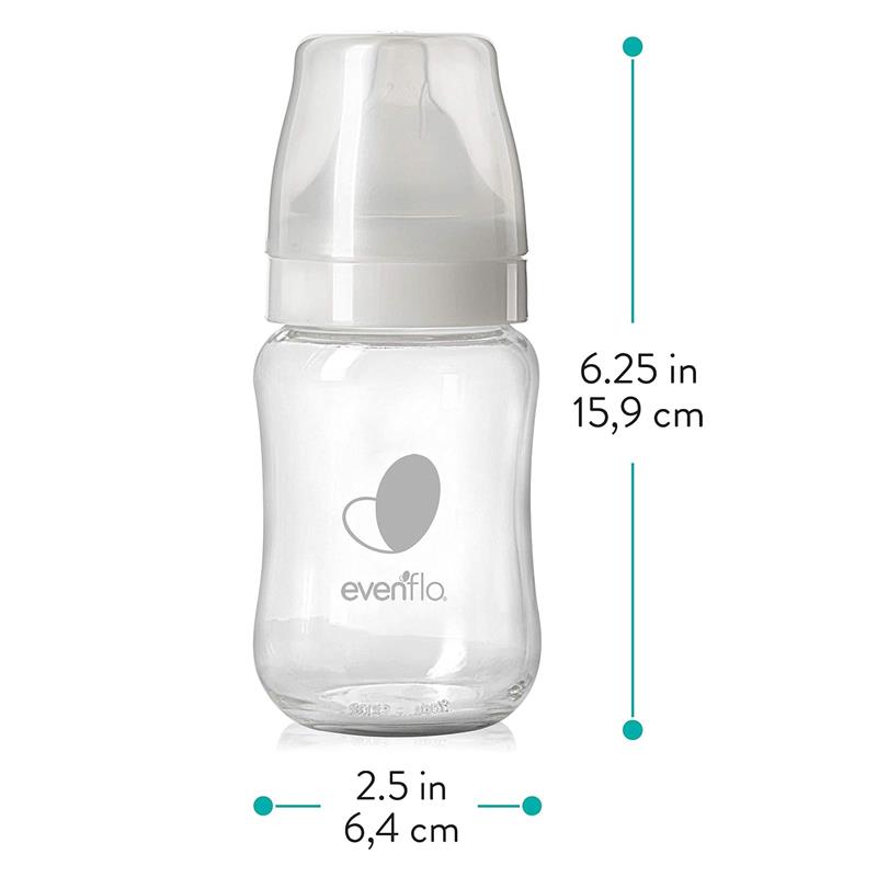 Evenflo Feeding 3Pk Balance + Glass Wide Bottles, 6 Oz Image 8