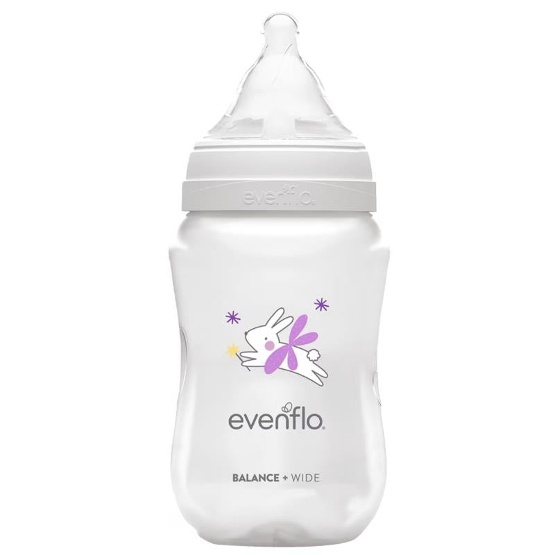 Evenflo Feeding 3Pk Balance + Wide Bottles, 9 Oz Decorated Magic Friends Image 3