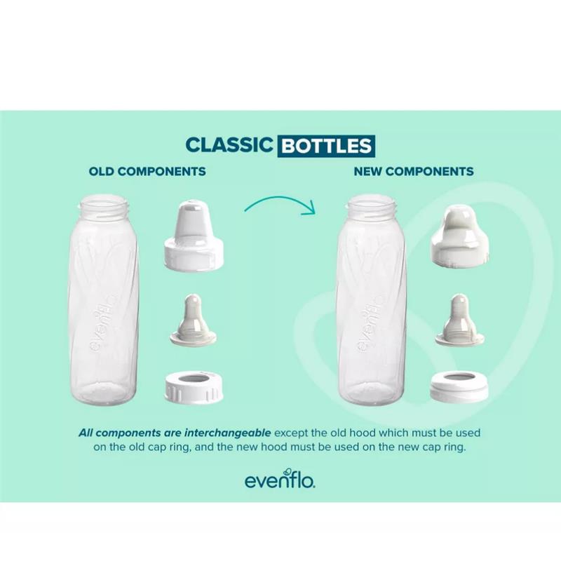 Evenflo Feeding 3Pk Classic Clear Plastic Bottles, 8 Oz Image 3