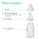 Evenflo Feeding 3Pk Classic Glass Bottles, 4 Oz  Image 4