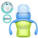 Evenflo Feeding 5 Oz Balance Sippy Cups, 2Pk for Babies 6M+, Blue & Green Image 3