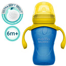 Evenflo Feeding 9? Oz Baby Sippy Cups 2Pk Balance Cups, Blue & Green Image 3