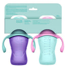 Evenflo Feeding 9? Oz Baby Sippy Cups 2Pk Balance Cups, Pink & Purple Image 2