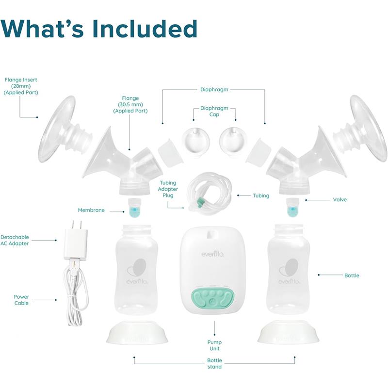 Evenflo Feeding Pocket Portable Double Electric Breast Pump Image 9