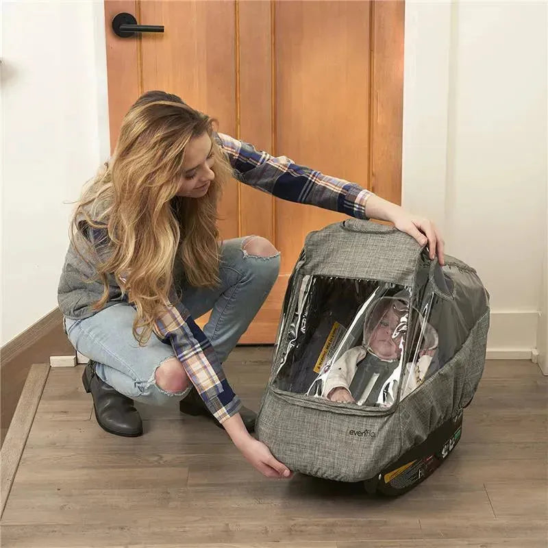 evenflo warranty claim Evenflo Infant Car Seat Weather Shield, Rain Cover, Ventilated Panels (Gray Melange)