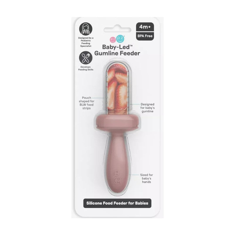ezpz Baby Led Gumline Feeder Straight Pack - Blush Image 2