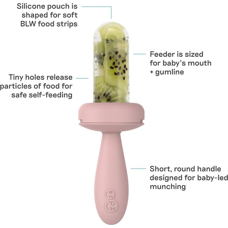 ezpz Baby Led Gumline Feeder Straight Pack - Blush Image 2