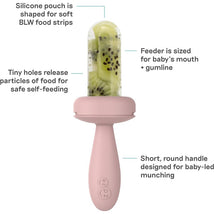 ezpz Baby Led Gumline Feeder Straight Pack - Blush Image 2