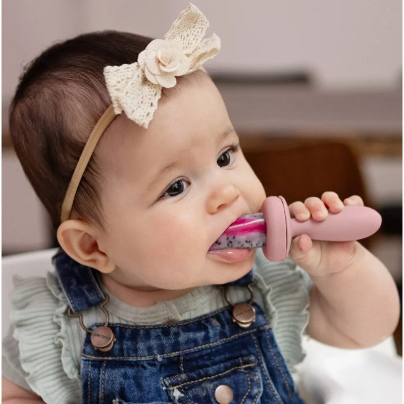 ezpz Baby Led Gumline Feeder Straight Pack - Blush Image 4
