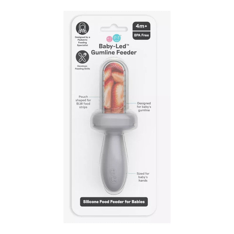 ezpz Baby Led Gumline Feeder Straight Pack - Pewter Image 3