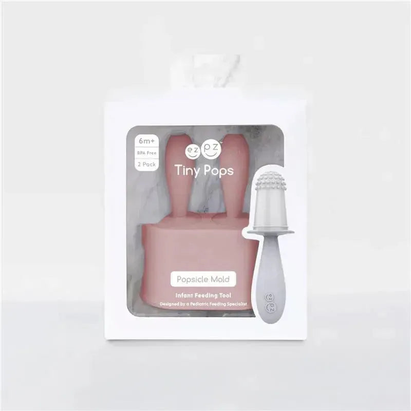 Ezpz - Tiny Popsicle Mold Set with Wands, Pink Blush Image 4