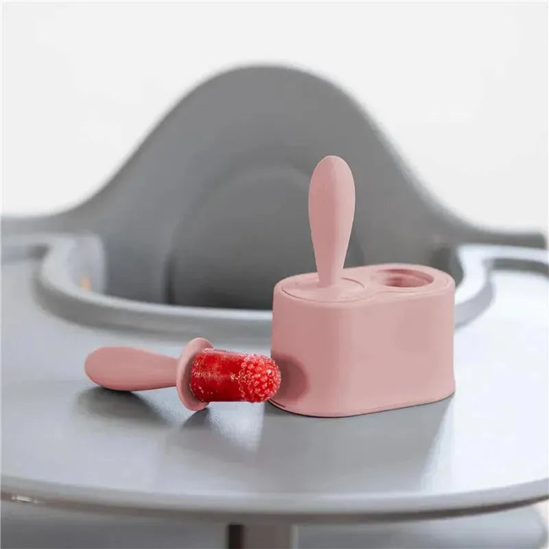 Ezpz - Tiny Popsicle Mold Set with Wands, Pink Blush Image 8