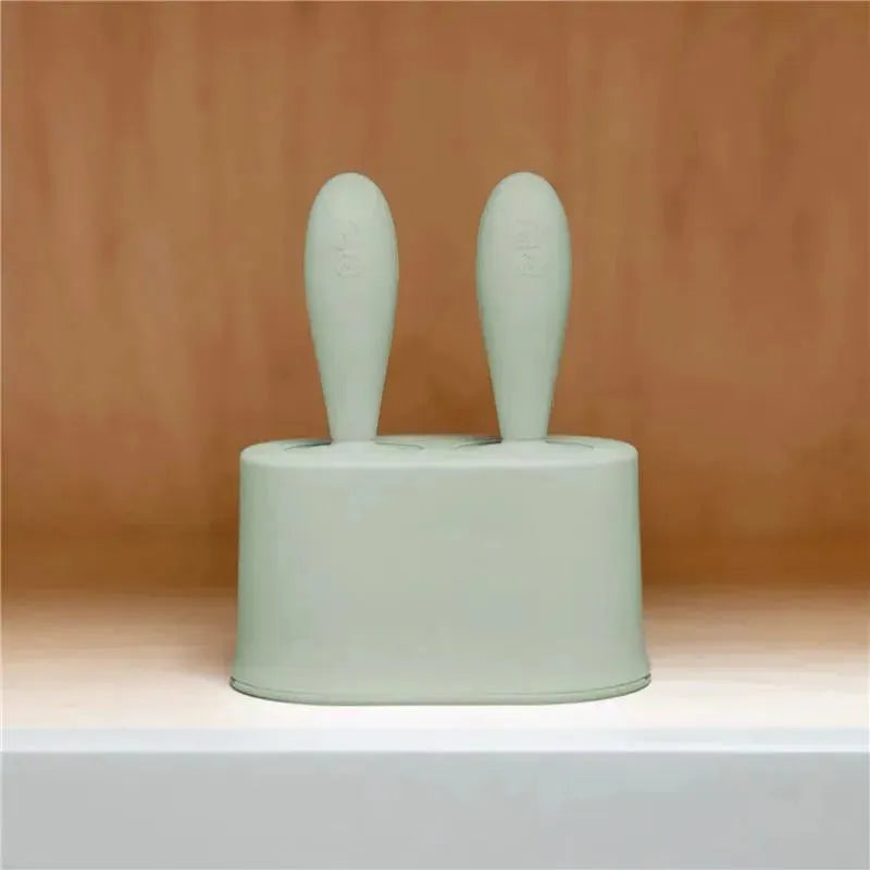 Ezpz - Tiny Popsicle Mold Set with Wands, Sage Green Image 7