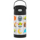 Thermos - Stainless Steel Insulated 12 Oz Straw Bottle, Mandalorian