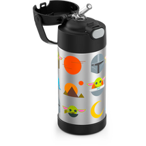 Thermos - Stainless Steel Insulated 12 Oz Straw Bottle, Mandalorian